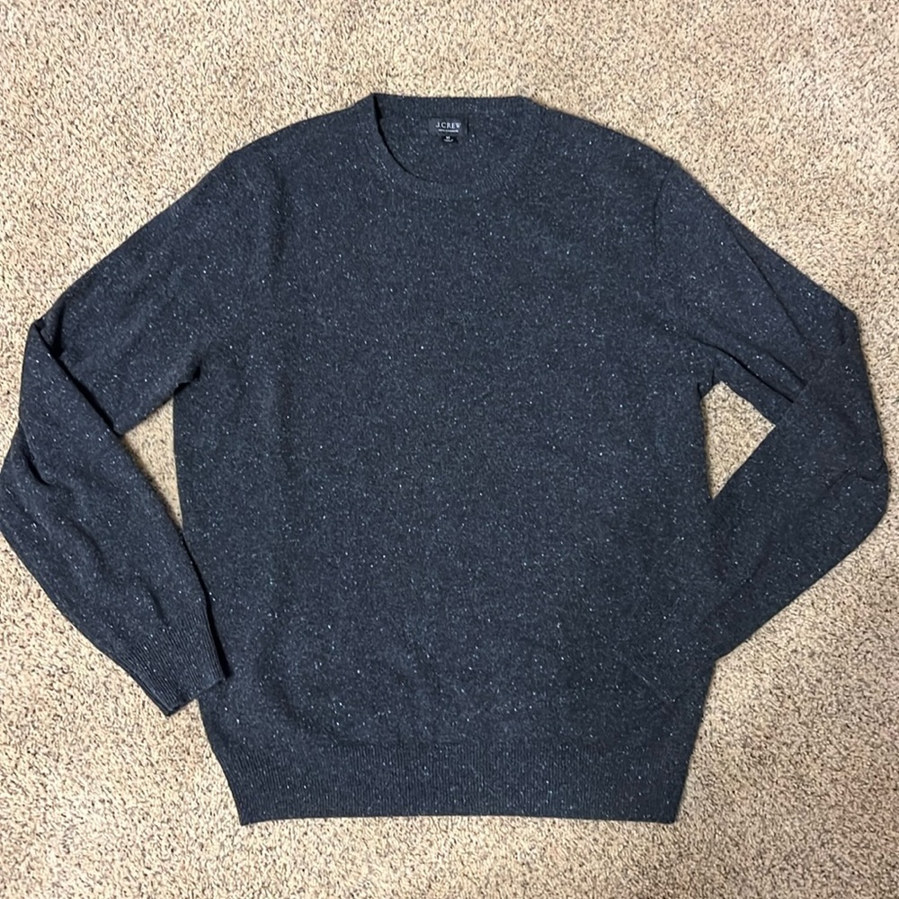 J. Crew Cashmere Sweater. Gray - size Medium